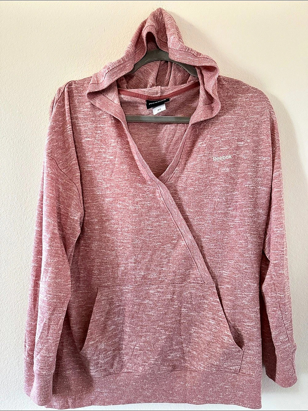 Reebok Women's Pink Hooded Pullover Size Medium